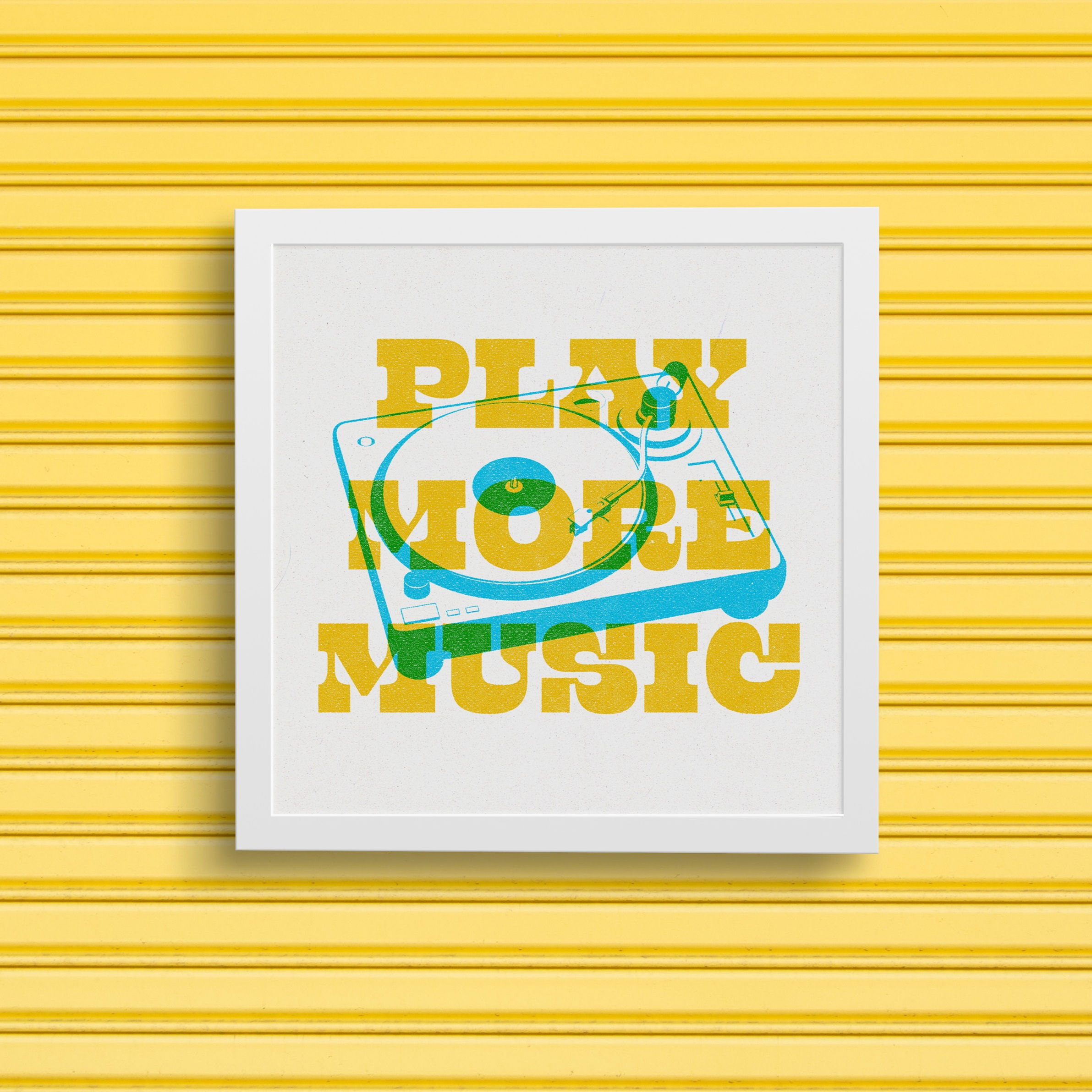 Play More Music Framed Print