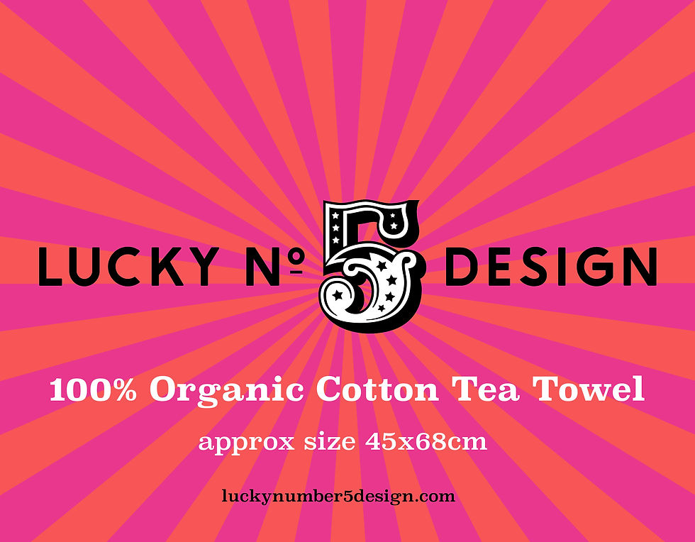 Thumbnail: Kitchen Rules Quirky Colourful Tea Towel