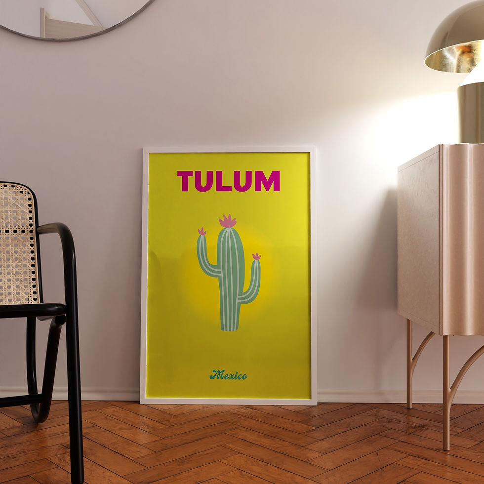 Thumbnail: Set of 3 Colourful Travel Destination Prints – Koh Samui, Tulum, Corsica
