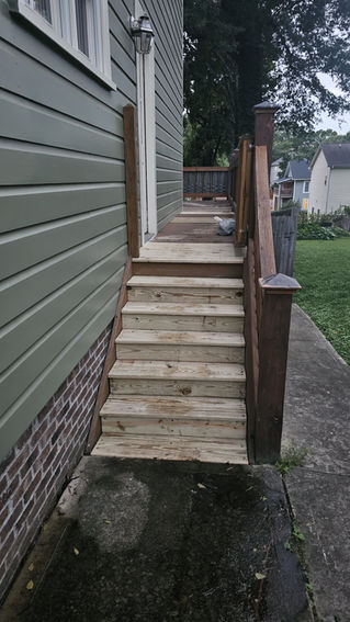 Stairs for the deck