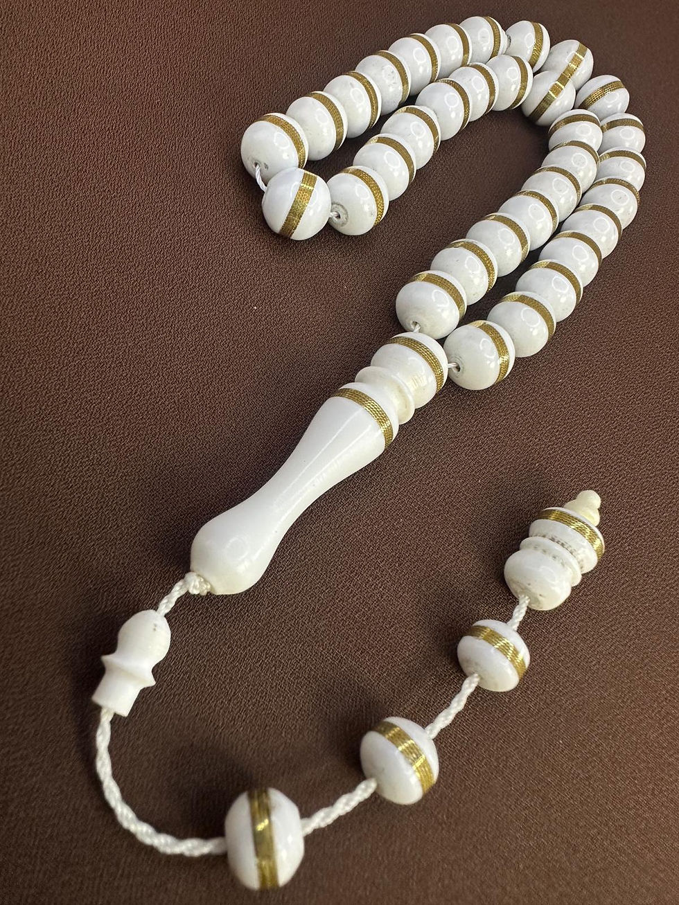 Thumbnail: Mastercrafted Camel Bone Tasbih – Sphere Cut (Küre)