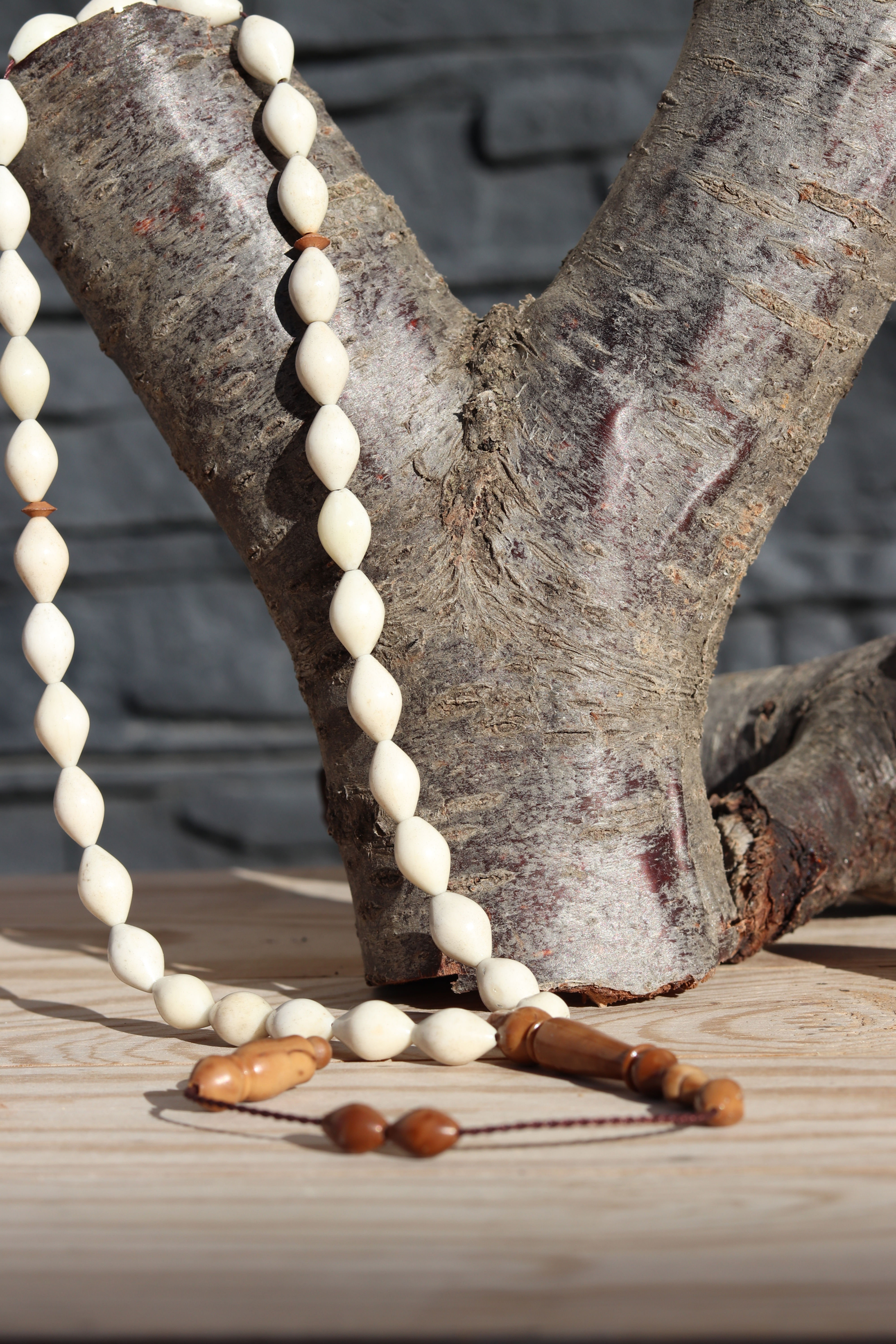 Mastercrafted Kuka & Camel Bone Tasbih – Drop Barley Cut