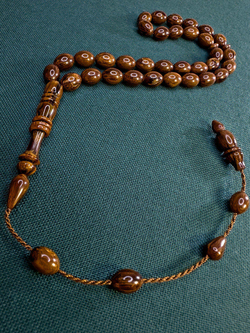 Thumbnail: Mastercrafted Chestnut Brown Catalin Tasbih