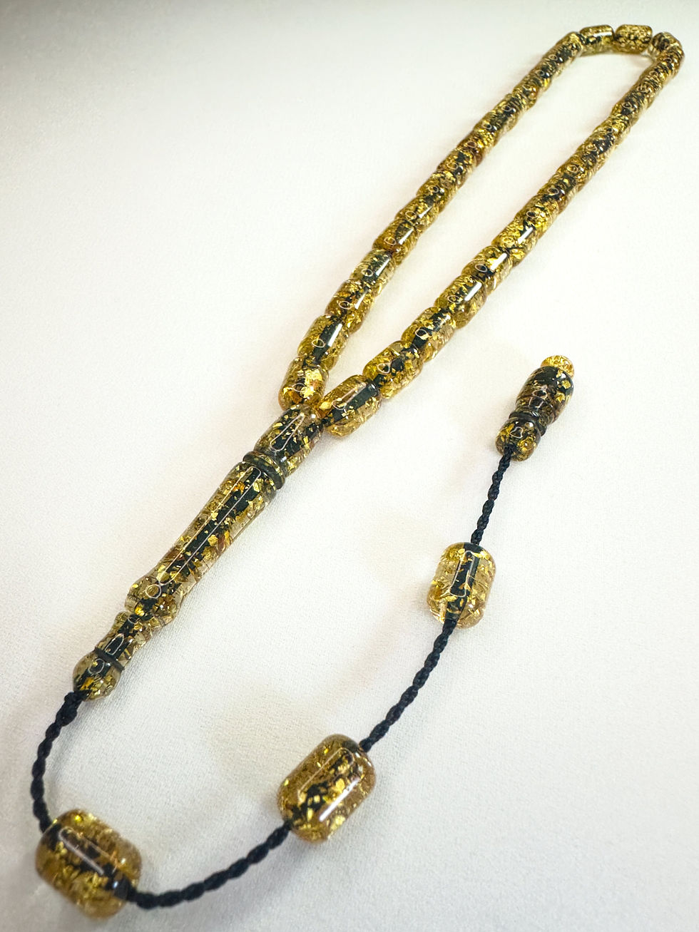Thumbnail: Mastercrafted Transparent Fire Amber Tasbih – Capsule Cut