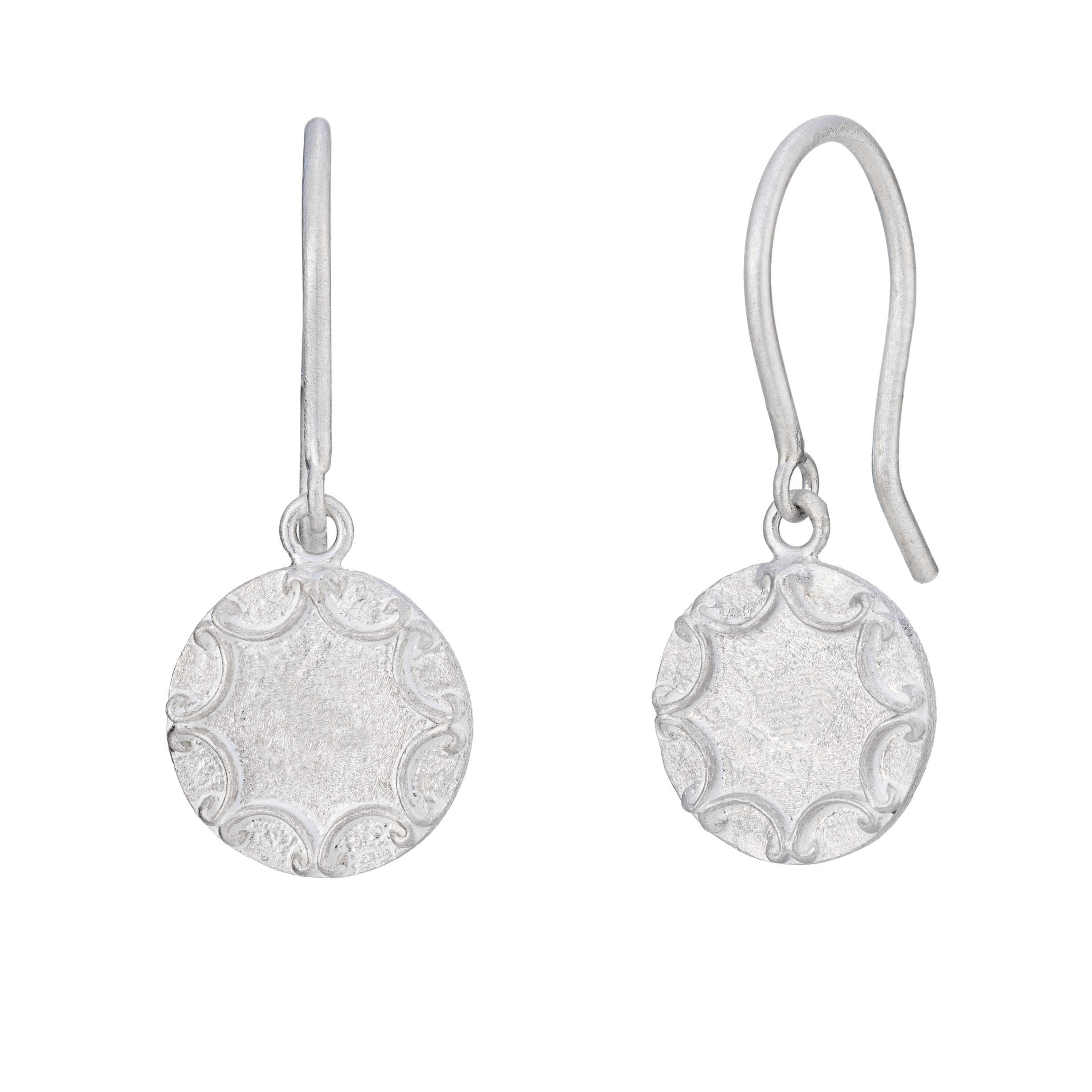 Sterling silver round drops