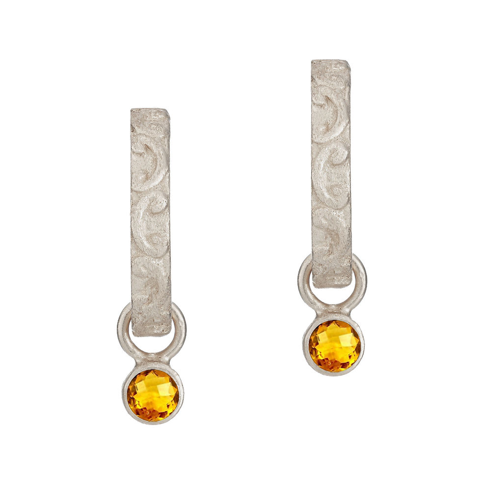 Thumbnail: Sterling silver huggies
