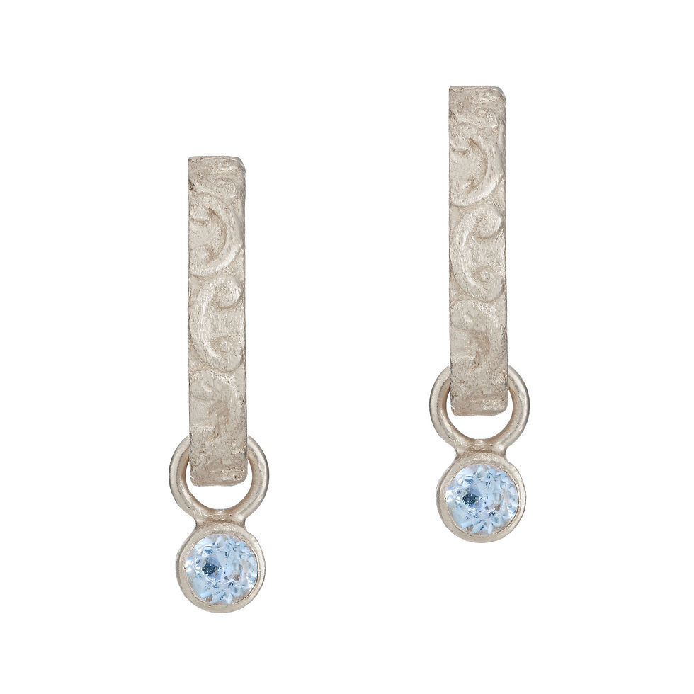 Thumbnail: Sterling silver huggies
