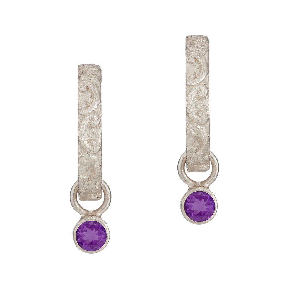 Thumbnail: Sterling silver huggies