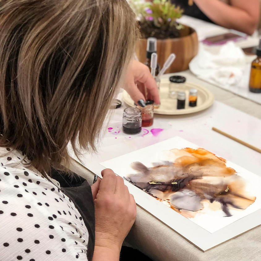 ALCOHOL INKS & APPLETINIS with Brigitta Rose Studio