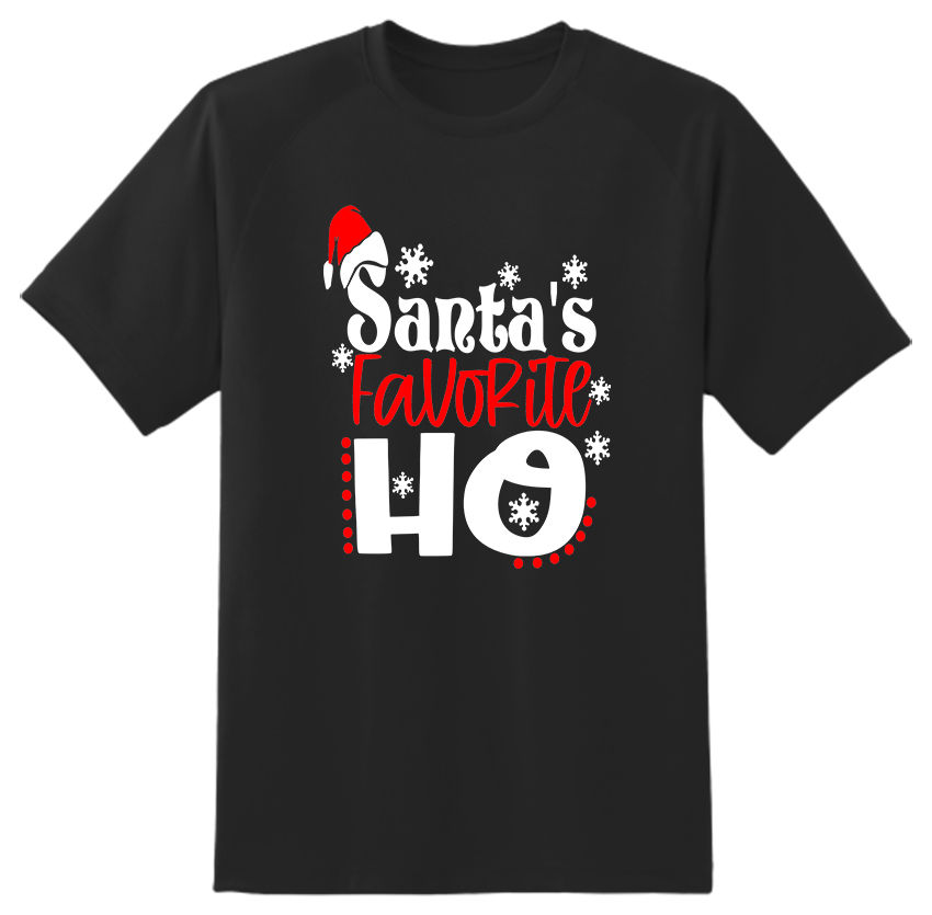 Santa's Favourite Ho-Christmas Unisex Funny Novelty Tshirt