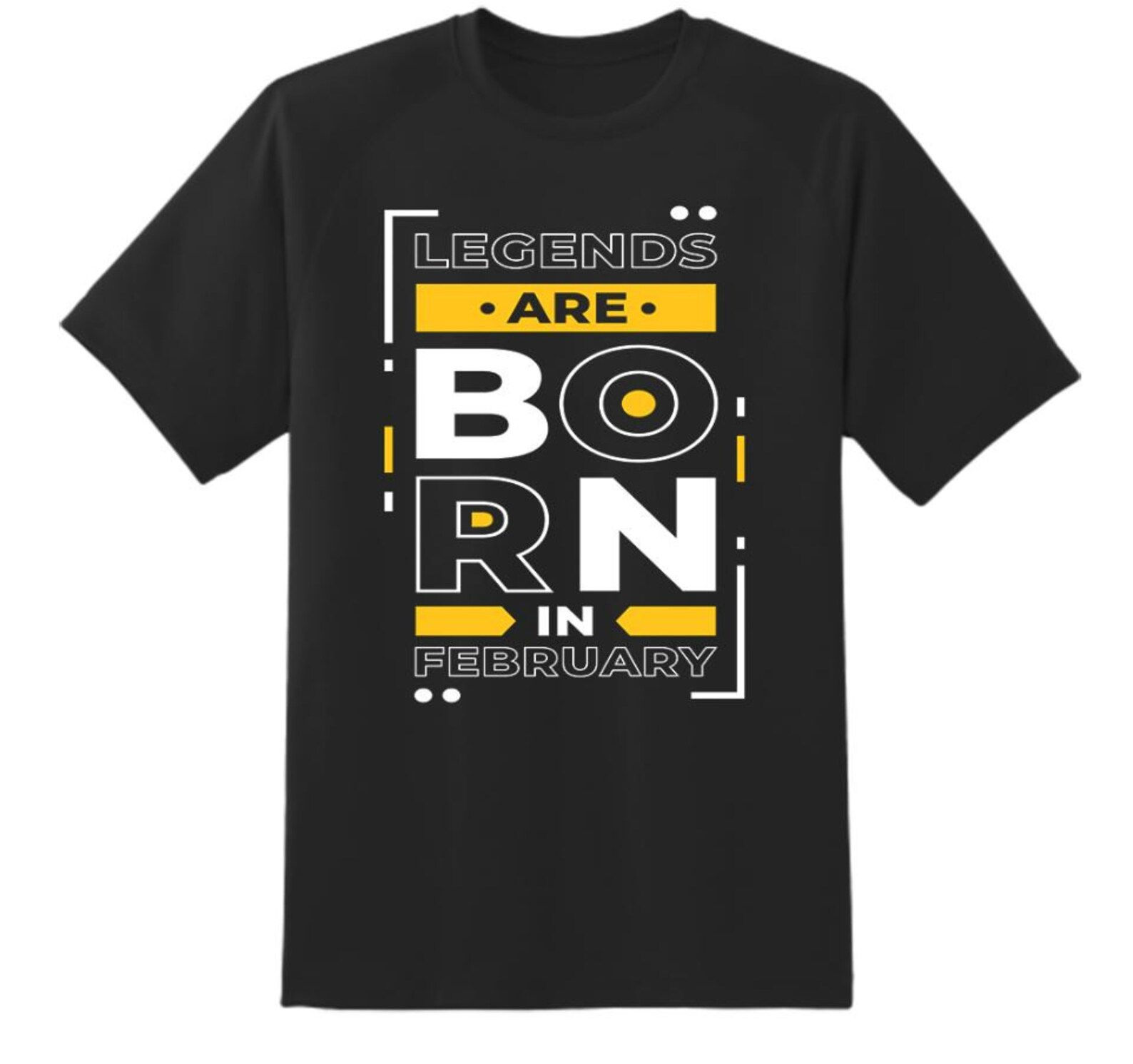 Legends Are Born In February Funny Novelty Birthday Unisex T shirt