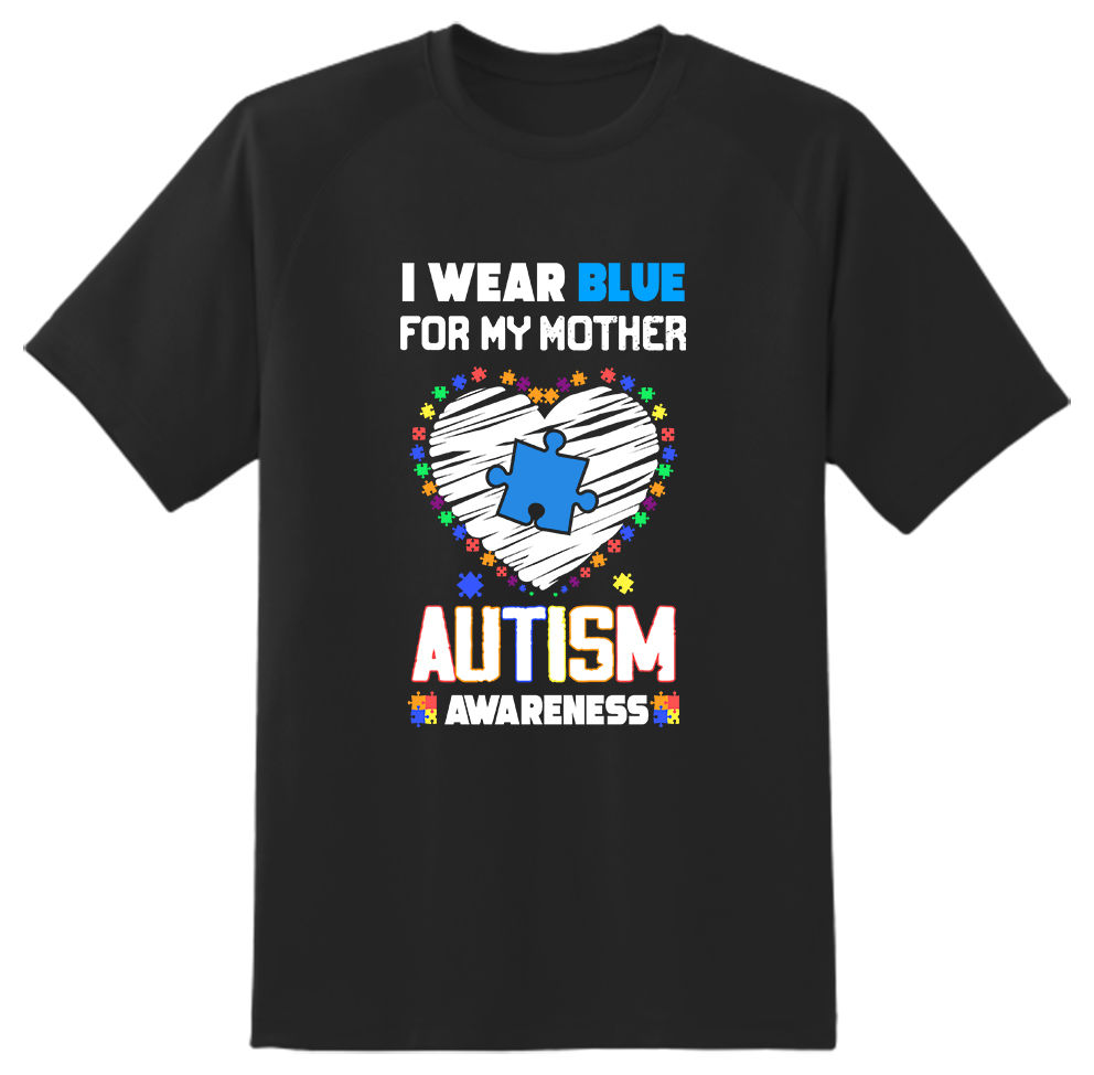 I Wear Blue For My Mother-Autism Awareness Unisex Children's T shirt