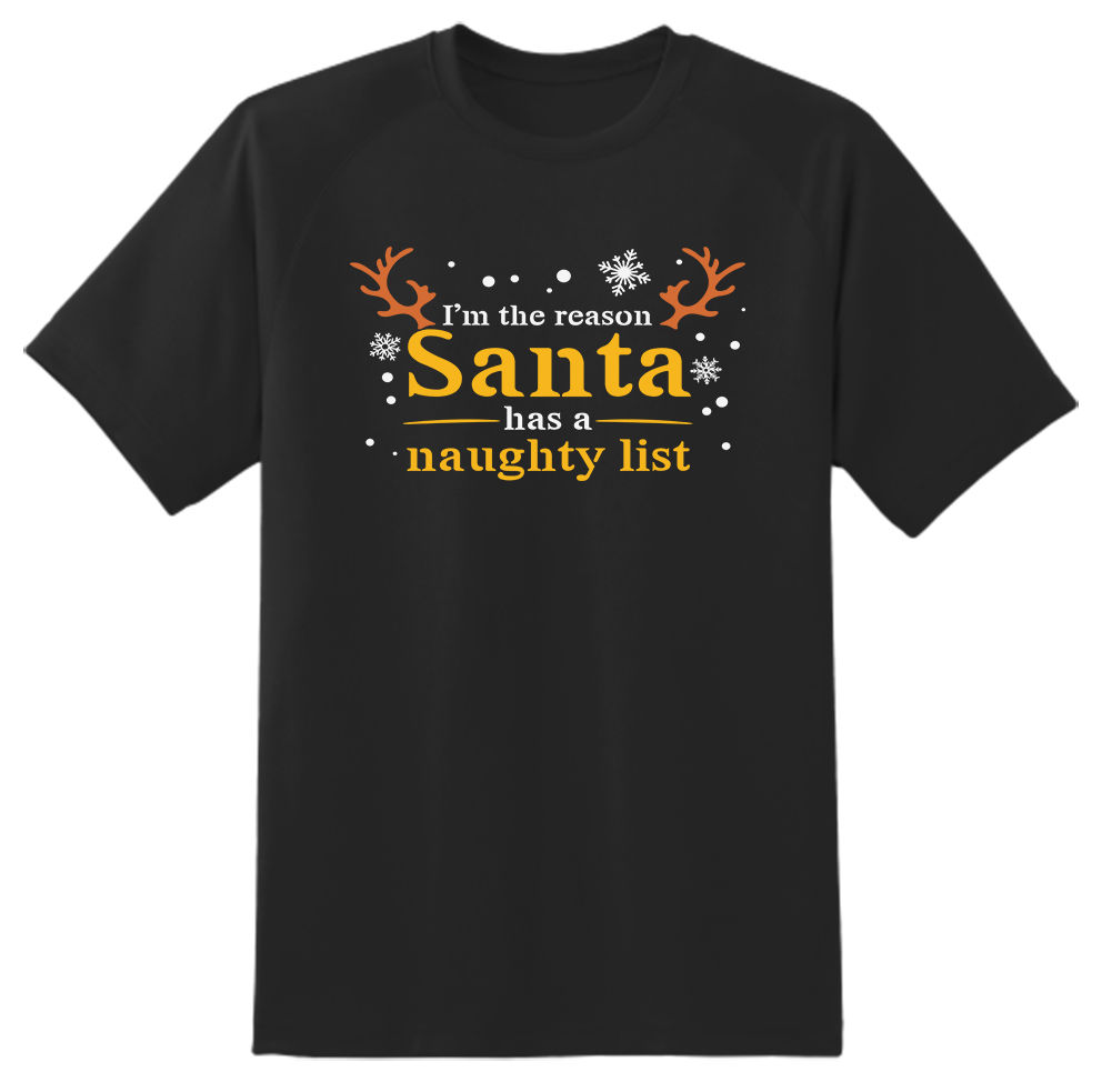 I'm The Reason Santa Has A Naughty List- Novelty- gift idea-Unisex Adult T Shirt