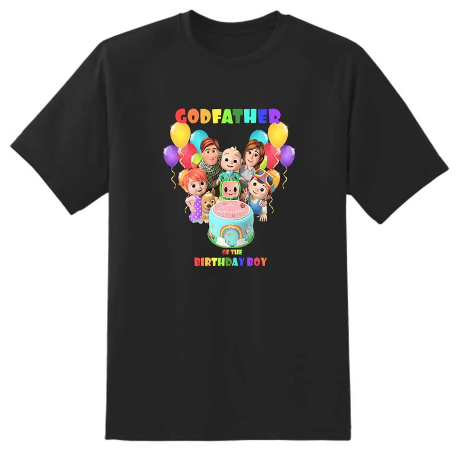 Cocomelon Godfather of the Birthday Boy Mens Tshirt