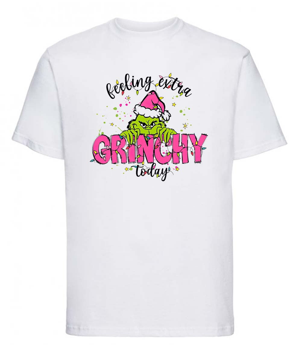Feeling Extra Grinchy Today-Christmas T shirt- Novelty- gift idea-Unisex