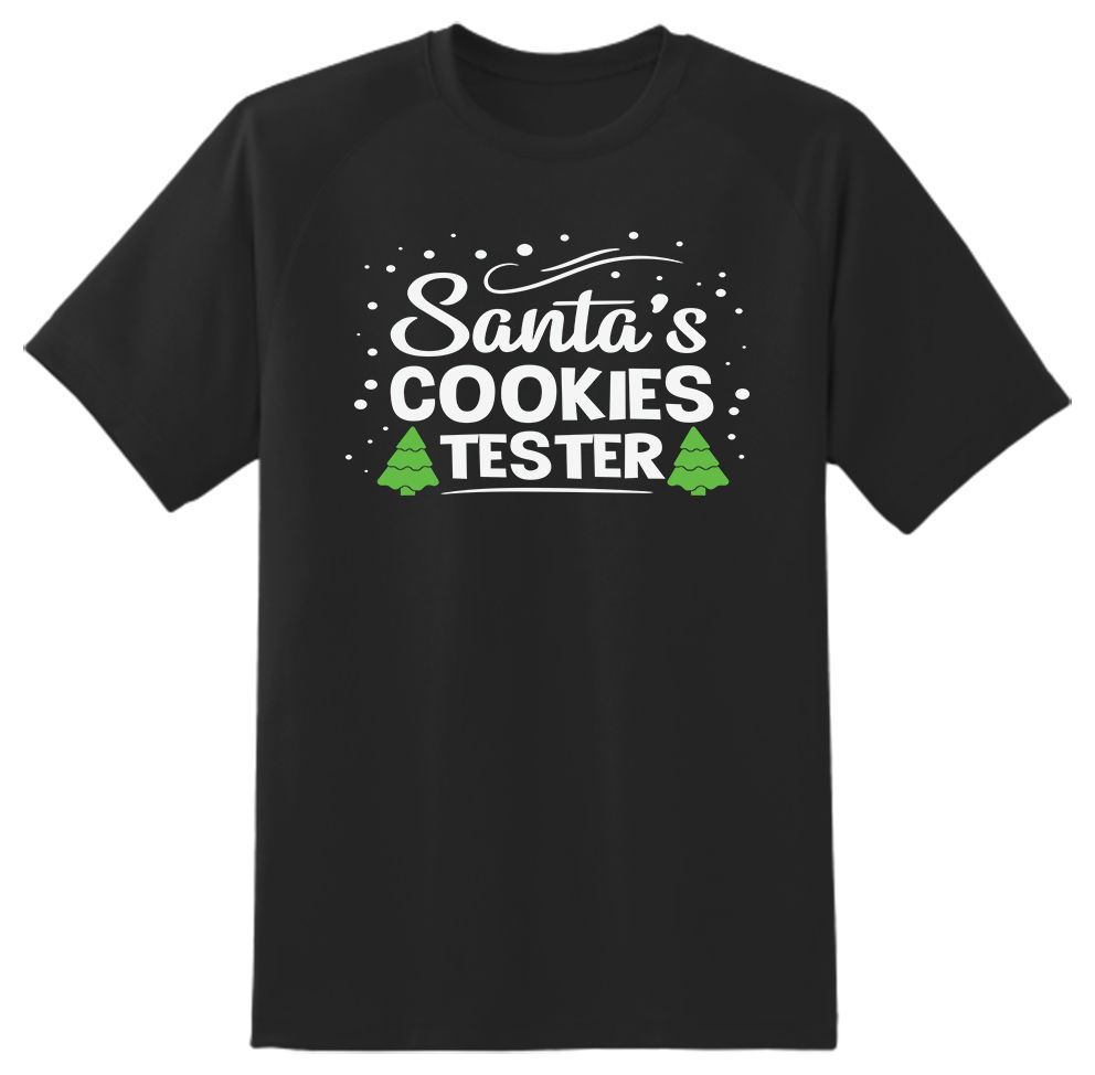 Santa's Cookies Tester- Novelty- gift idea-Unisex Adult T shirt