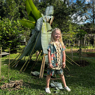 Jax standing in front of his den