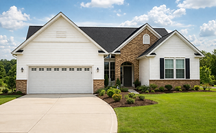 Suburban home with manicured lawn.png