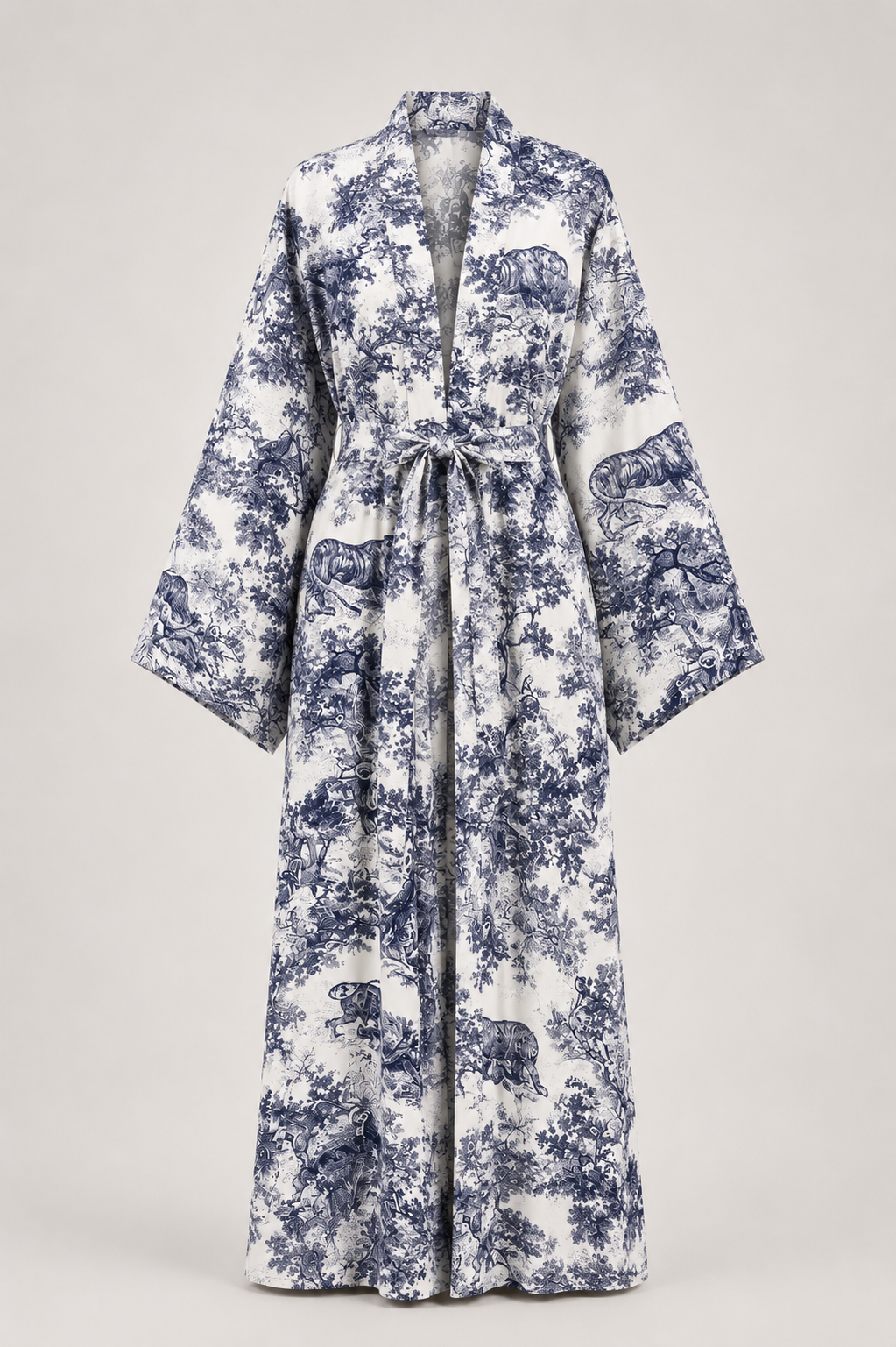 KIMONO TOILE DE JOUY AZUL
