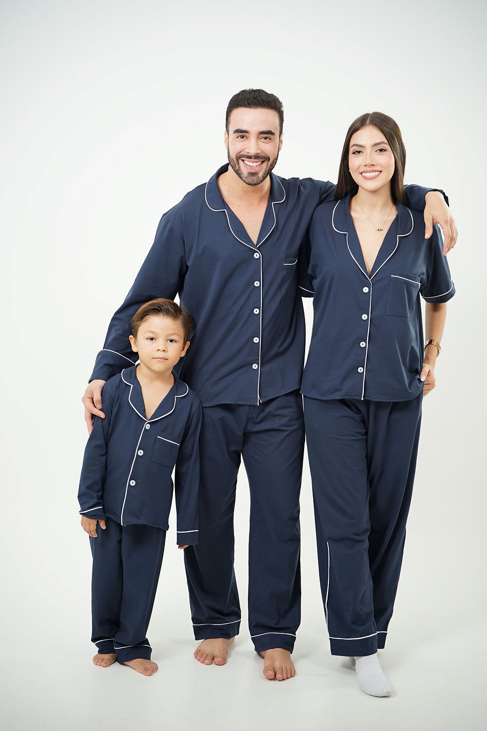 Miniatura: PIJAMA LARGA NIÑOS CLÁSICO AZUL NAVY