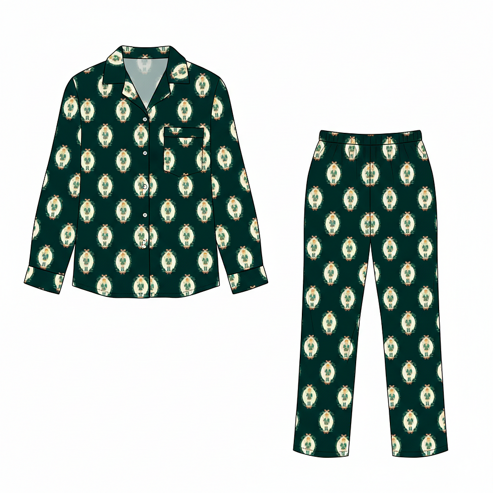 Miniatura: PIJAMA CASCANUECES VERDE HOMBRE