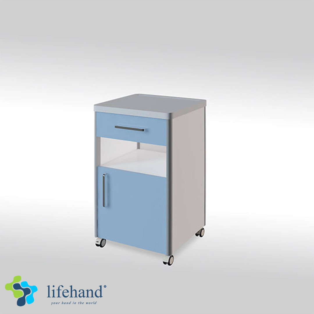 Bedside Cabinet Plastic Top LH 80