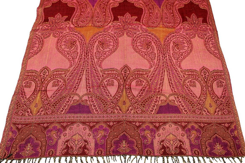 Miniature : Étole Viscose Motif Cachemire Ajouré  N4