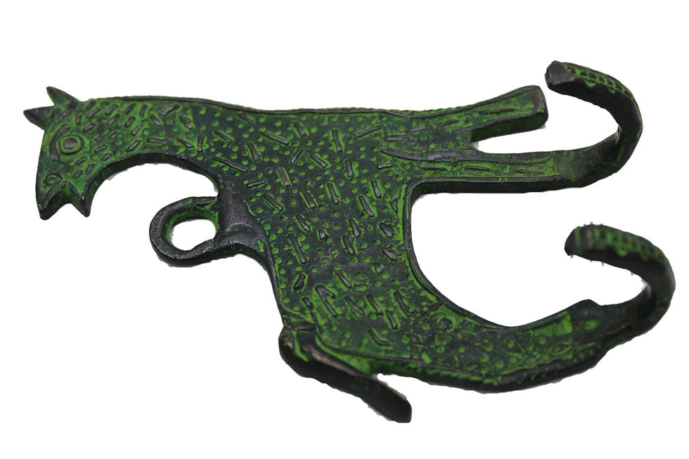 Patère Animal dhokra Bronze N440