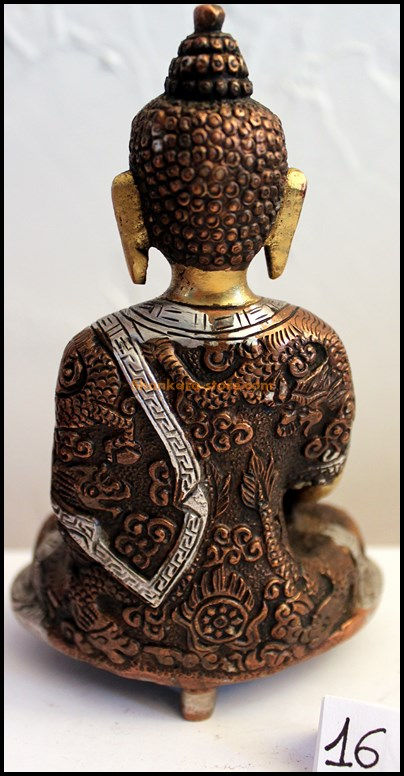 Miniature : Statue Bouddha Akshobhya Bronze N16