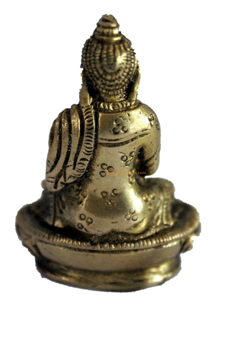 Miniature : Statue Bouddha Amoghasiddhi Bronze N77