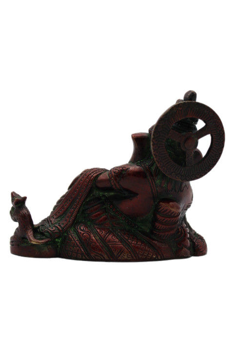 Miniature : Statue Ganesh allongé Bronze N327