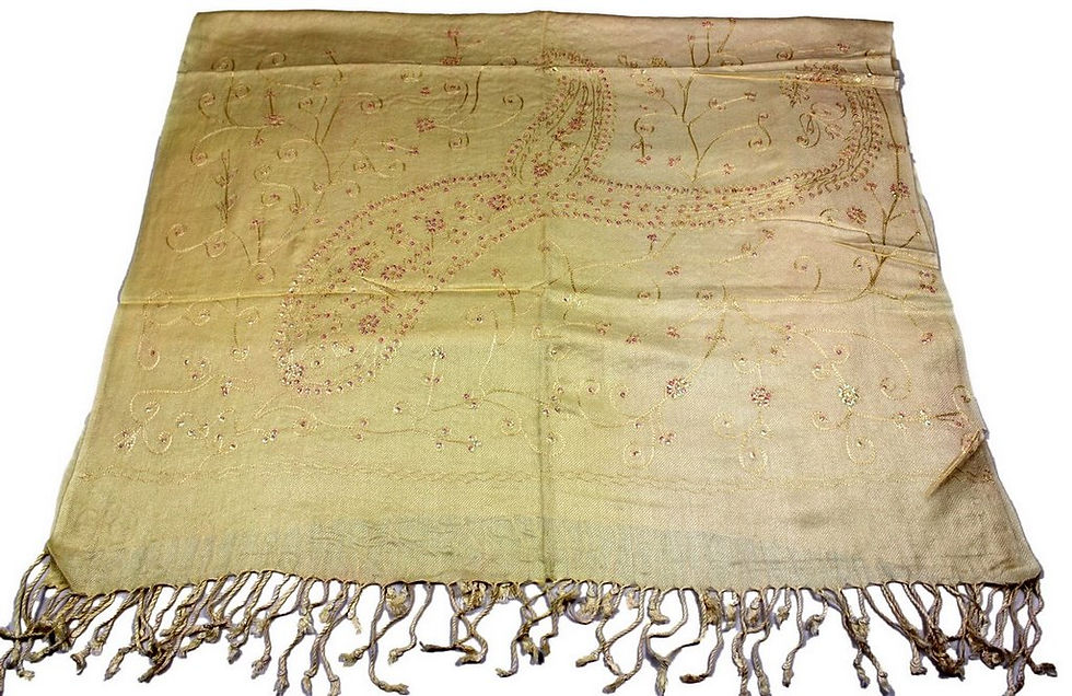 Miniature : Étole Viscose Unie Paillettes  N16