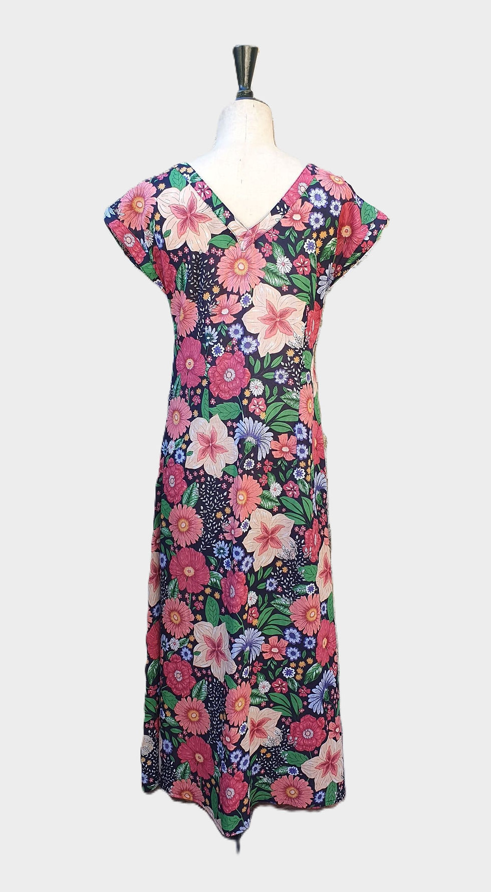 Miniature : Robe Longue Petites Manches - Belle de nuit - 20014RBLPM