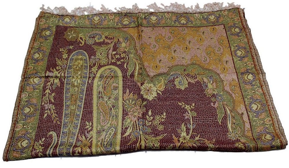 Miniature : Étole Viscose Motif Cachemire Satiné  N4