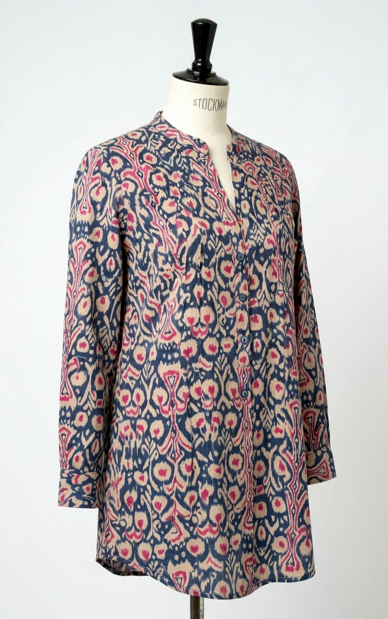 Miniature : Tunique Plissée - Ikat - 16008TP