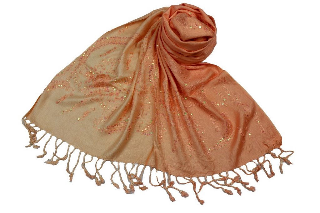 Étole Viscose Unie Paillettes  N3