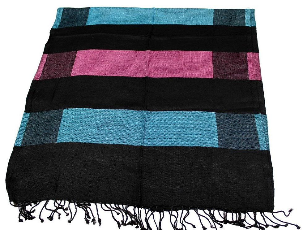 Miniature : Étole Viscose Rectangles Couleurs  N3