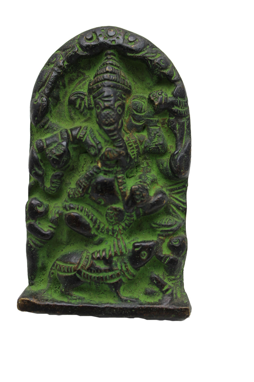 Miniature : Poignée Porte Ganesh dhokra Bronze N429