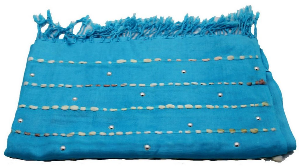 Miniature : Étole Viscose Unie Rayée Bambou  N1