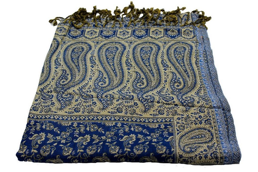 Miniature : Étole Viscose Motif Cachemire Reversible N15