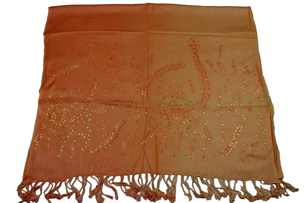 Miniature : Étole Viscose Unie Paillettes  N3