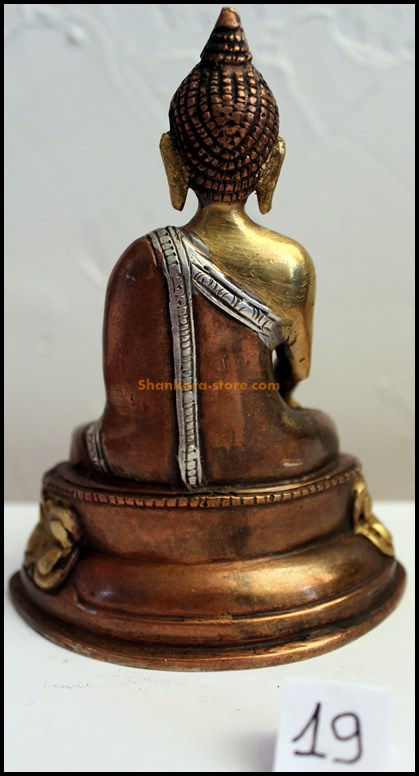 Miniature : Statue Bouddha Akshobhya  Bronze N19