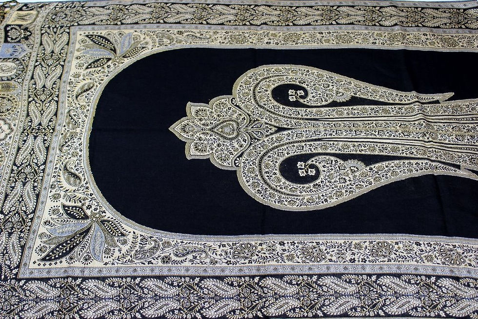 Miniature : Étole Viscose Motif Cachemire Bicolore Ajouré  N3