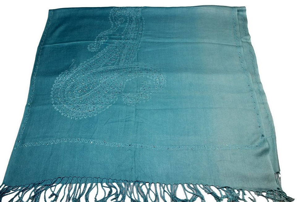 Miniature : Étole Viscose Unie Paillettes  N8