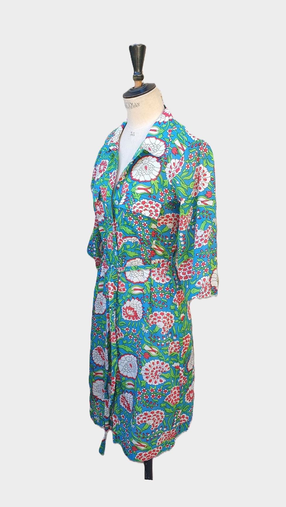 Miniature : Robe Courte Chemise Saharienne - Sanganeri - 20008RBCC -