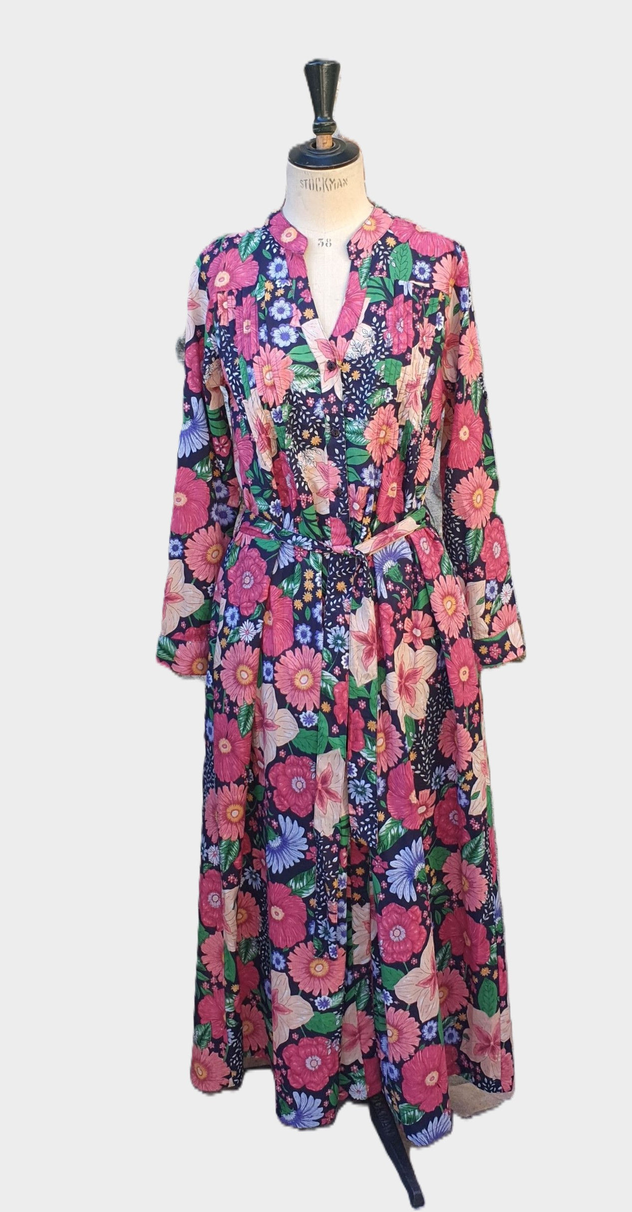 Robe Longue Plissée - Belle de nuit - 20041RBLPL