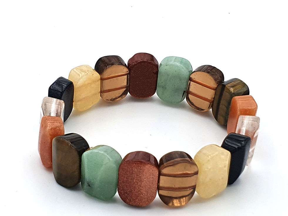 Miniature : Bracelet multi pierres gemmes naturelles