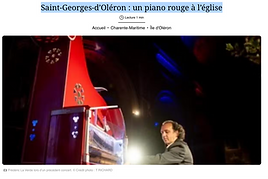 Frédéric La Verde et Le Piano Rouge à l'église de Saint-Georges-d'Oléron — Sud Ouest