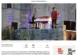 Frédéric La Verde en concert à l'église Sainte-Radegonde de Talmont-sur-Gironde — Sud Ouest