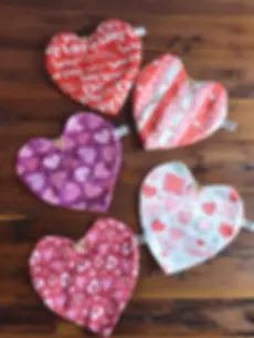 Bouillotte sèche coeur